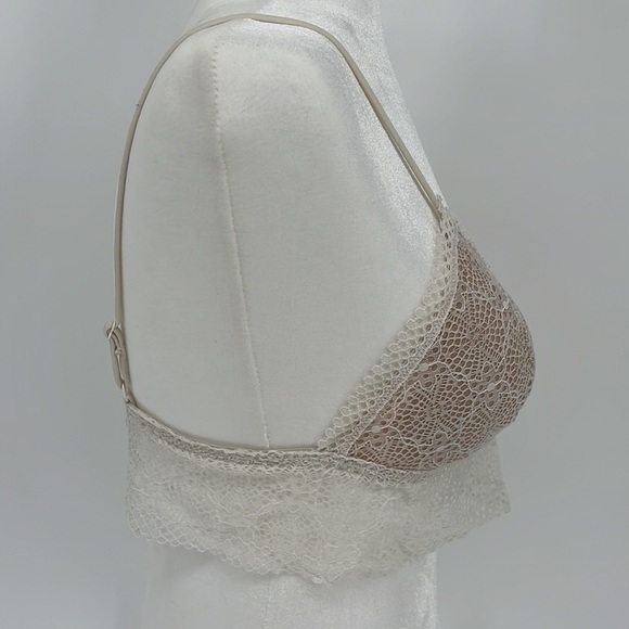 Victoria’s Secret Lace Bralette Cream and White Size Large - Picture 6 of 10